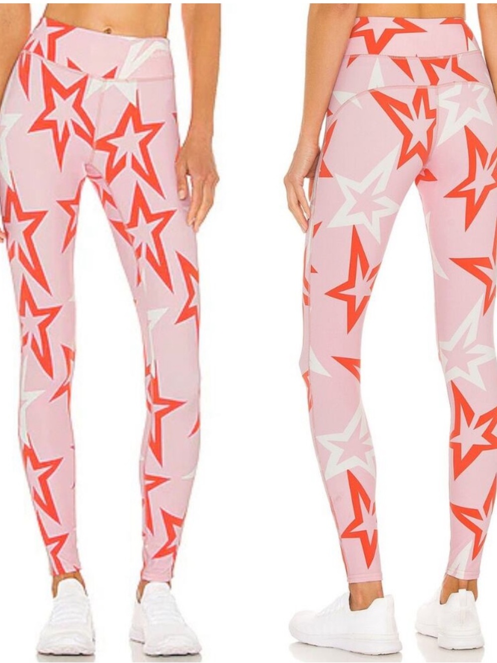 Perfect Moment Leggings Starlight in Pale Pink Stars